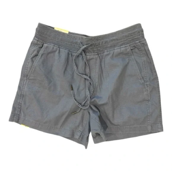 Orvis Blue High Waist Shorts with Elastic Waistband Women's S Drawstrings NWT - Picture 2 of 6